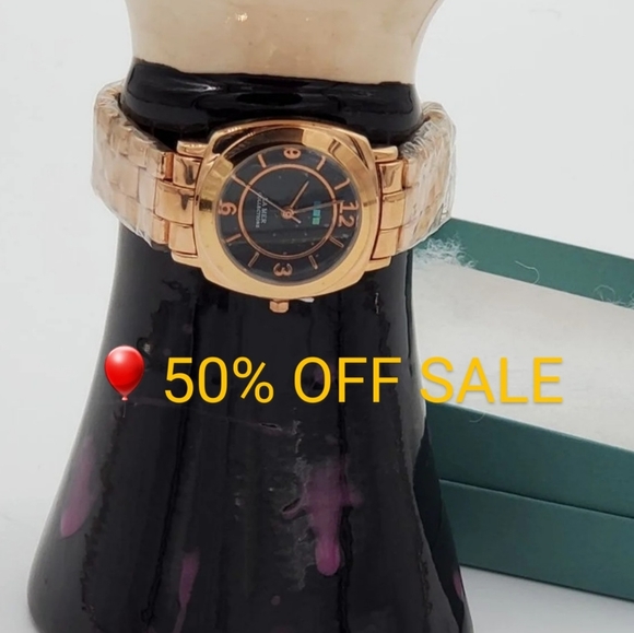 ??La Mer Collections Rose Gold Link Watch